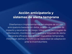 Acción anticipatoria y sistemas de alerta temprana