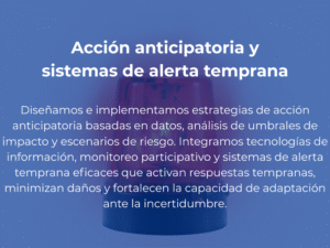 Acción anticipatoria y sistemas de alerta temprana