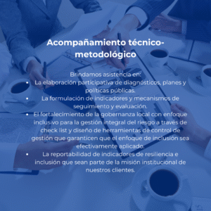 Acompañamiento técnico-metodológico