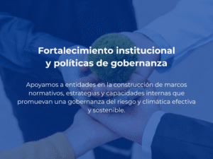 Fortalecimiento institucional y políticas de gobernanza