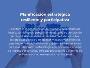 Planificación estratégica resiliente y participativa