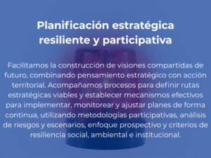 Planificación estratégica resiliente y participativa